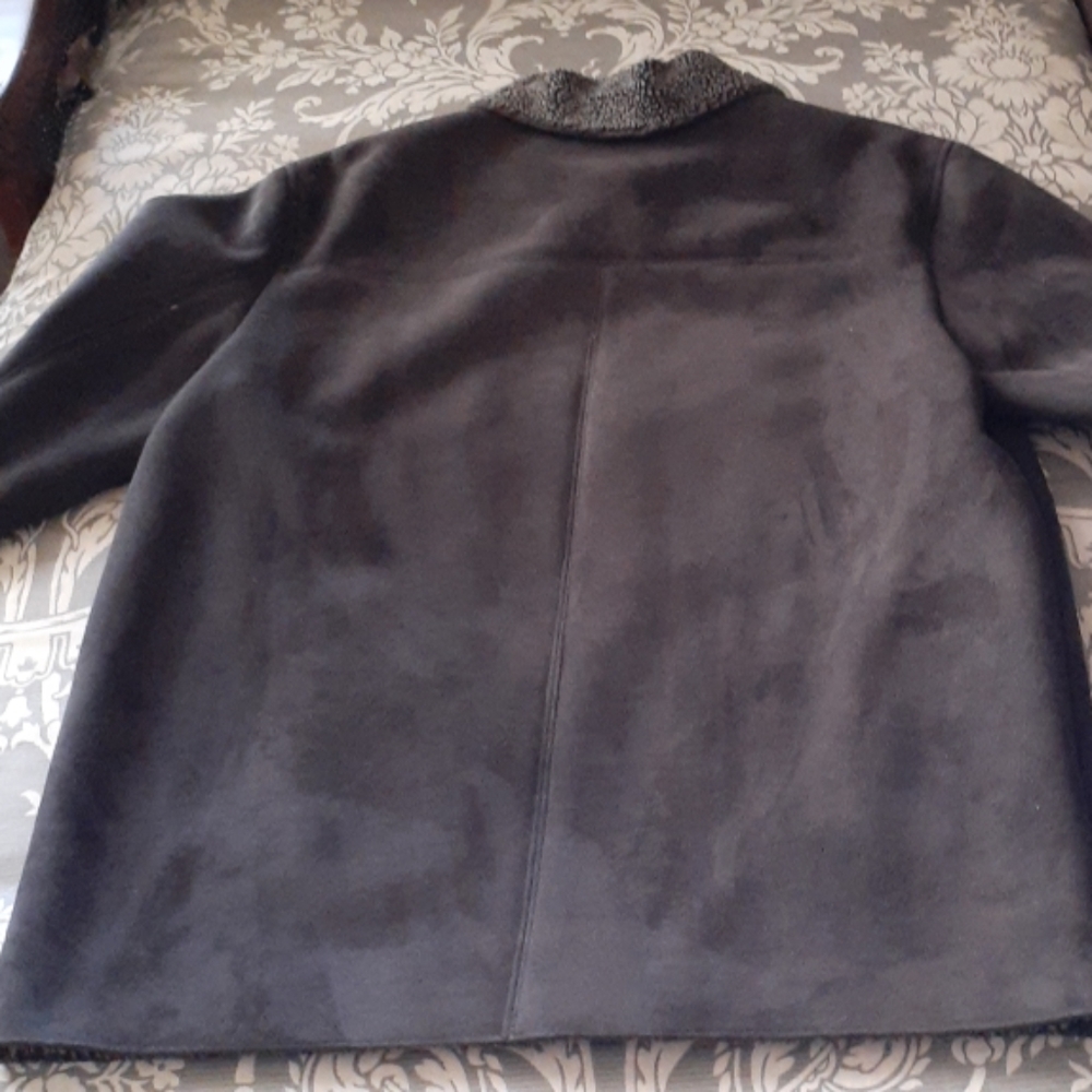 Calvin Klein faux sheepskin coat.